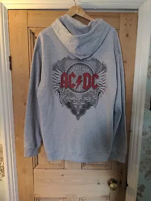 AC DC Black Ice Hoodie- Port & Company- Size XL- Back Print • £16.99