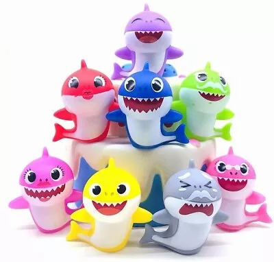 Kids Gift 8PCS Cartoon BABYSHARK Cake Topper Action Figure Toys Decoration Party • $18.79