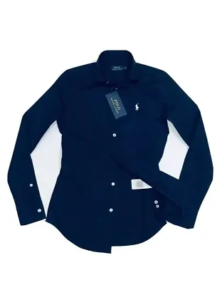 Ralph Lauren Women’s Regular Fit Poplin Shirt  (Newport Navy )          RRP £109 • £29.99