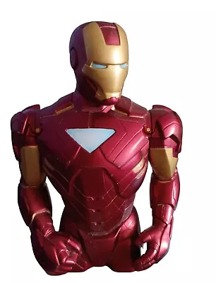 Marvel Iron Man Money Box Avengers Superhero Bust 2010 Preloved • £11.92