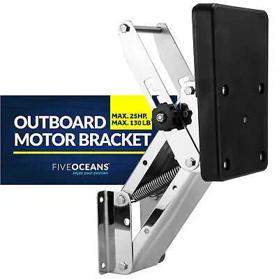 $282.96 • Buy Stainless Steel Adjustable Outboard Motor Bracket, Max. 25 Hp, Max. 130 Lb, 11 