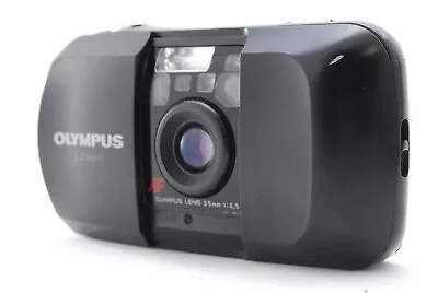 [Exc+5] Olympus μ Mju Black AF 35mm Point & Shoot Film Camera From JAPAN • $139.99