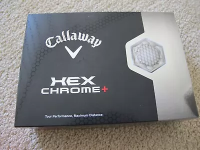 NEW In Box Callaway Hex Chrome + White Golf Balls 1 Dozen / 12 NIB • $28.95