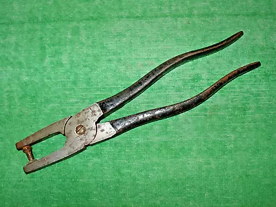 VINTAGE EYELET TOOL Co. 10  HOLE PUNCH PLIERS  H  MADE IN USA • $19.99