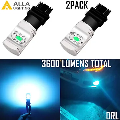 Alla LED Sky Blue Baby Blue Light Blue 4114 Daytime Running Light Bulb DRL Lamp • $19.99