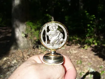$13.50 • Buy 1950s Antique Dash ST Christopher Holy Guide Highway Vintage Chevy Ford Hot Rod