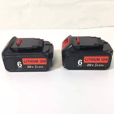 BABAKA DCB201 6.0Ah Lithium-Ion 20V Compatible With Dewalt Battery Set Of 2 Used • $63.74