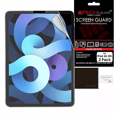 2 Pack TECHGEAR Screen Protector Guard Covers For IPad Air 5 5th Gen 10.9  2022 • £2.95