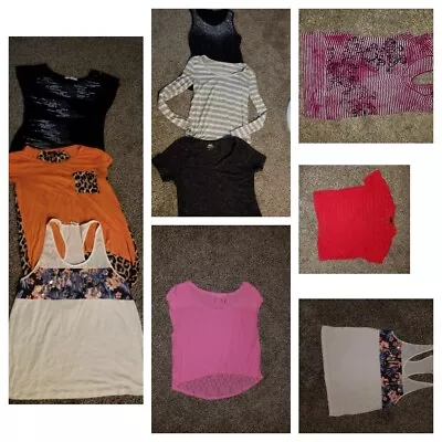 Medium Clothing Lot Shirts Tank Tops Vanity Victoria Secret Pink Rue 21 Clothes  • $38