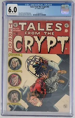 CGC 6.0 Fine == 1954 TALES FROM THE CRYPT #43 / Jack Davis Cover / Pre-Code E.C. • $1350