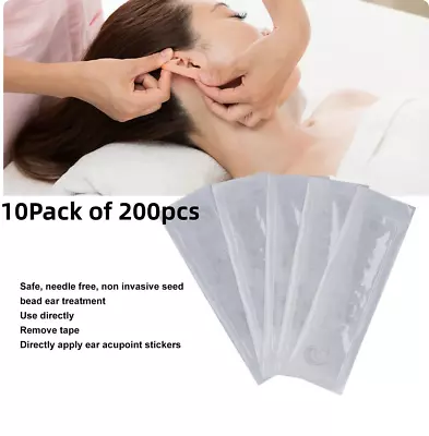 200pcs Relaxation Ears Stickers Therapy Needle Patch Auricular Auriculotherap  • £8.99
