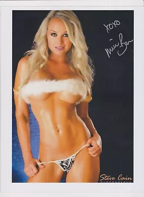 Michelle Baena Autographed 8x10 Photo Auto Playboy Benchwarmer Model COA • $24.95