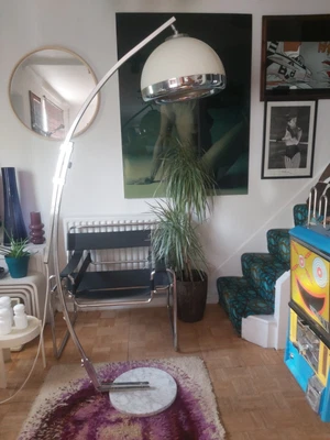 £500 • Buy Vintage Guzzini Mushroom Arc Floor Lamp 1960s70s Space Age Modernist 