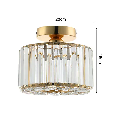 Modern LED Crystal Ceiling Lights Pendant Chandelier Lamp For Living Dining Room • £25.95