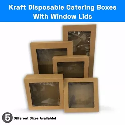 Catering Grazing Boxes Trays 10 20 Pk With Window   • $37