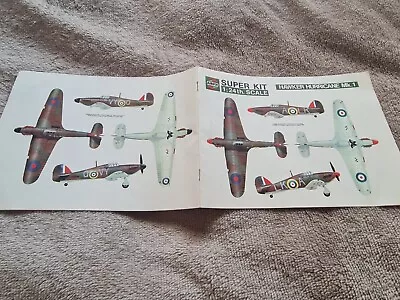 Airfix  1/24th  Instructions Booklet  1:24 Hurricane Mk.1 Super Kit • £9.95