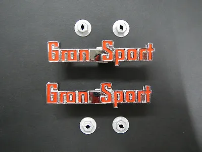 1965 Buick Riviera Gran Sport Fender & Trunk Emblem Pair 65 GS Small Badge Early • $74.99