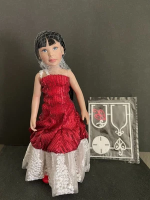 $100 • Buy LeeAnn(Brunette) Doll In Valentines Dress And Accessory By Denis Bastien