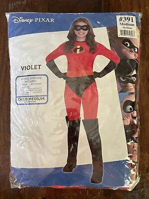 Halloween Costume Disney Pixar Incredibles Violet Girls M Medium 8-10 Gloves • $36.99