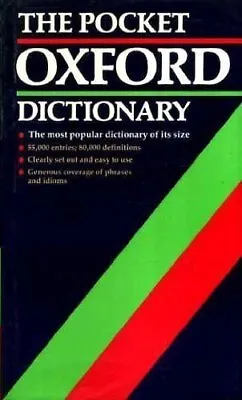 £2.89 • Buy The Pocket Oxford Dictionary Of Current English, , Used; Good Book