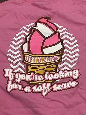 Gildan Get A Cone Volleyball Ladies T Shirt Medium • $9.60