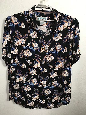 Margaritaville Hawaiian Shirt Mens Size 3XL Floral Short Sleeve Button Up • $19