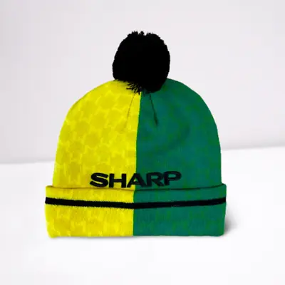 Manchester United Green & Gold 'SHARP' Bobble Hat • £18