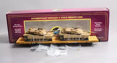 MTH 20-90402B O TTX 60' Flat Car Set W/M1a Tank Loads #93117 LN/Box • $159.57
