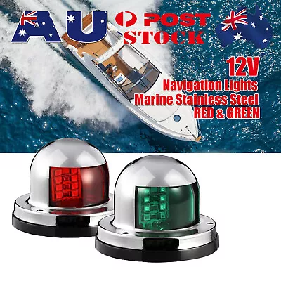 $19.59 • Buy 2Pcs LED Navigation Lights Port Starboard Marine Yacht Boat Bow Deck Nav Lamps