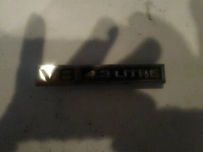 $33 • Buy  Chevy Monza V8 4.3 LITRE Emblem 