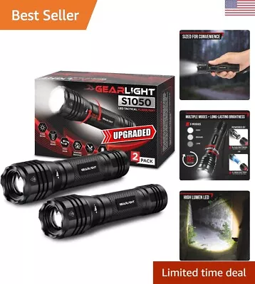 Tactical Flashlight - High Lumens - 3 Modes - Water Resistant - Compact Size • $34.99