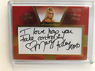 Mary Riley Bench Warmer Inscriptions Autograph Card 6/25 • $89
