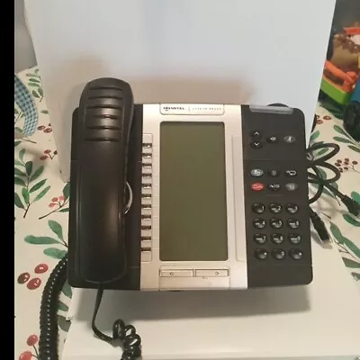 Mitel 5330 IP5330 VoIP Phone  50005804 Black Backlit WITH STAND AND (2) CABLE • $30