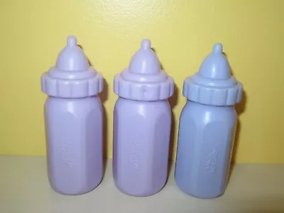 Vintage Mattel Magic Nursery Doll Baby Bottles 1988 Purple Tall • $12.99