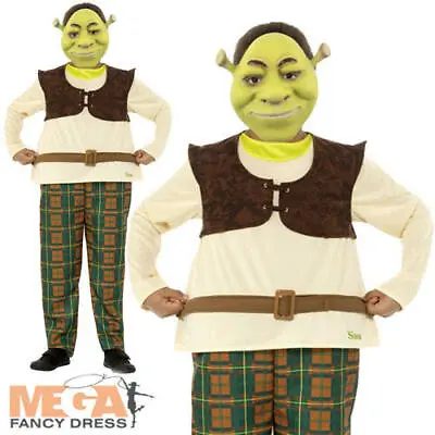 £22.49 • Buy Deluxe Shrek Boys Fancy Dress Fairy Tale Ogre Kids Childs Book Day Week Costume