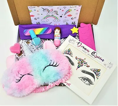 Childrens Girls UNICORN Pamper Gift Box Set Beauty Kit Birthday Hamper Sleepover • £12.99