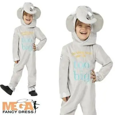 Kids Elephant Costume Dear Zoo Fancy Dress Animal World Book Day Character  • £7.99