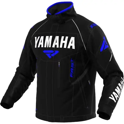 Yamaha Fxr Snowmobile Jacket Octane Men's Black Blue Large 220-01414-49-13 • $204.99