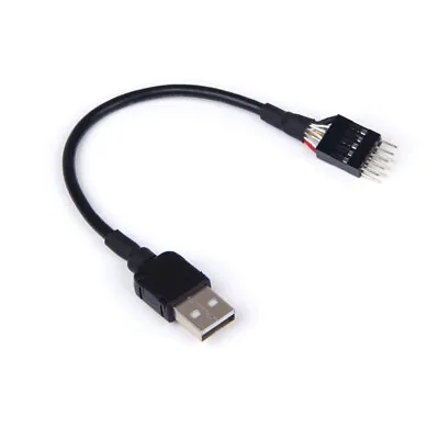 9pin Male To External USB A Male PC Mainboard Internal Data Extension Cable__- • $7.74