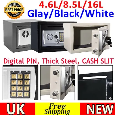 £23.60 • Buy 16L Electronic Digital Password Security Safe Money Cash Deposit Lock Box Safety