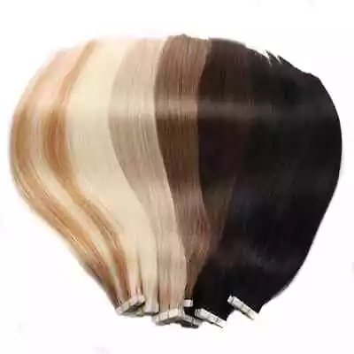 20pcs/Pack European Straight Invisible Tape Ins Adhensive Human Hair Extensions • $78.47