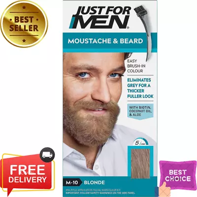 Just For Men Moustache And Beard Facial Hair Colouring Kit Sandy Blonde M10 • £8.79