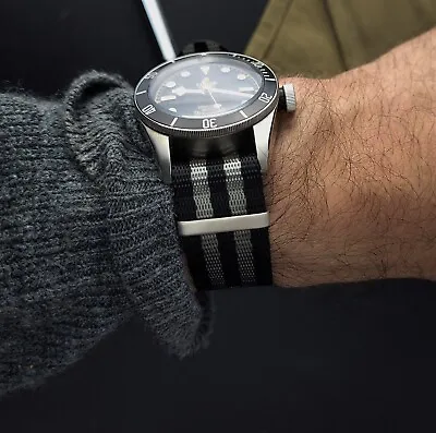 £14.95 • Buy Luxury Bond Spectre Style NATO Watch Strap | Seatbelt Nylon | 20mm 22mm 18mm