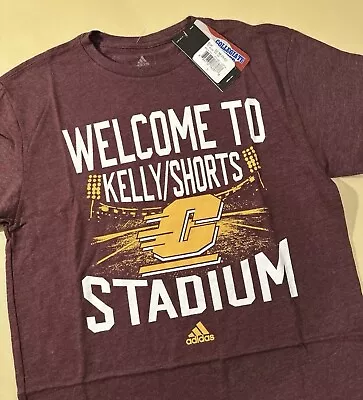 Central Michigan Chippewas NCAA Kelly Shorts Stadium Adidas Shirt (S) • $9.95