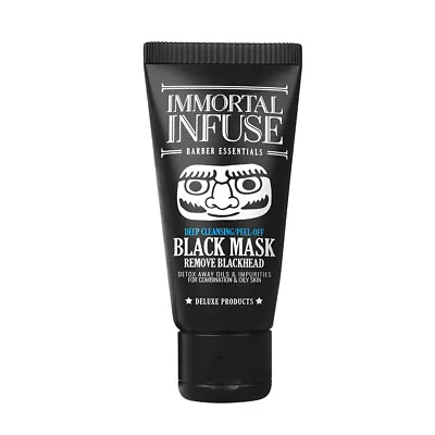 12 X Immortal Infuse Barber Black Mask For Blackheads 150ml Beauty Facials • $114