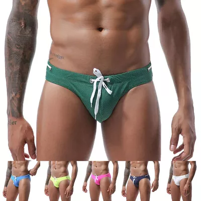 Bikini Swimwear Mens Swim Briefs Swimsuit Swimming Trunks Beach Bath Shorts ~ • $6.99