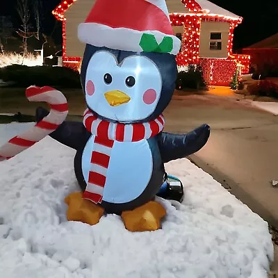 Self Inflatable Christmas Penguin Xmas For Indoor Outdoor Decoration Tested • $19.95