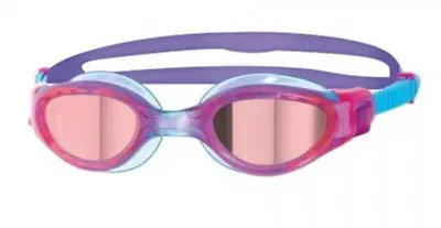 ZOGGS Swimming Goggles Junior Phantom Elite Mirror Anti-Fog UV Protection Pink • £19.95