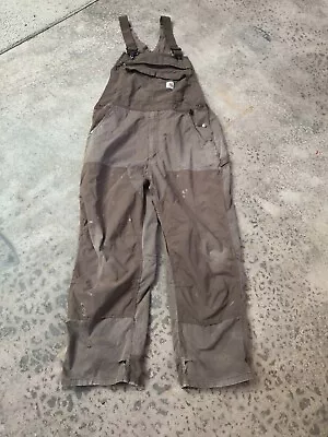 Carhartt Men's Force Extremes Bib Overall Brown Size 40x30  • $55