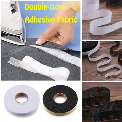 £3.64 • Buy Interlining Iron On Apparel Adhesive Fabric Sewing Roll Double-sided Hem Tape